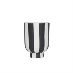 OYOY LIVING - Toppu Pot Extra Small - Black/White (L301197)