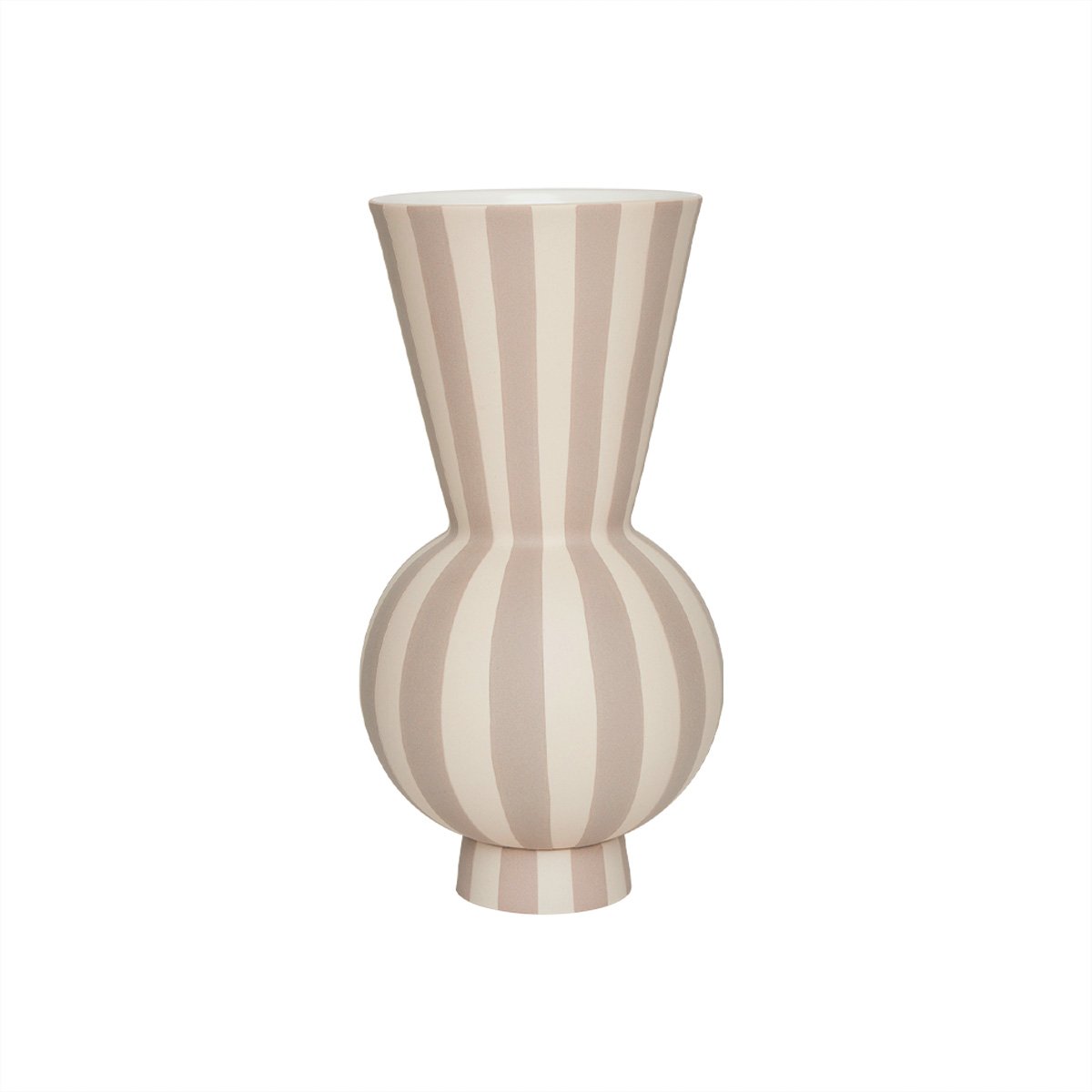 17: OYOY LIVING - Toppu Vase Round - Clay (L301174)