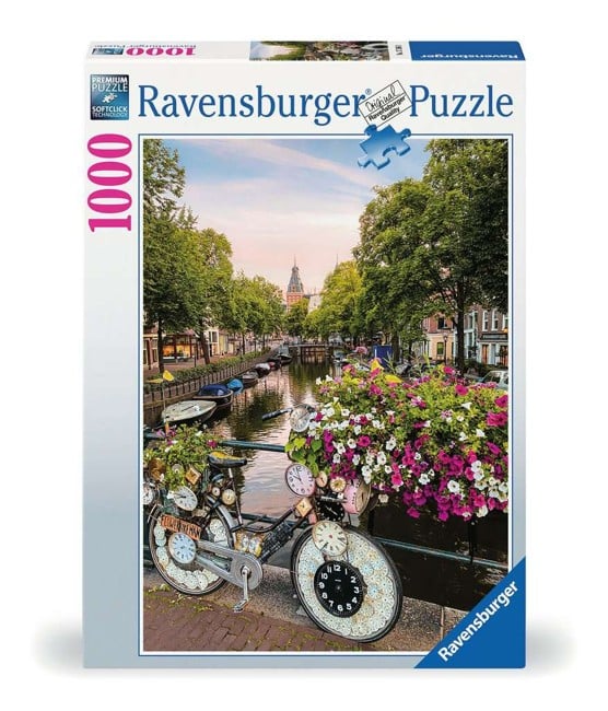 Ravensburger - Puslespil Bicycle Amsterdam 1000 brikker