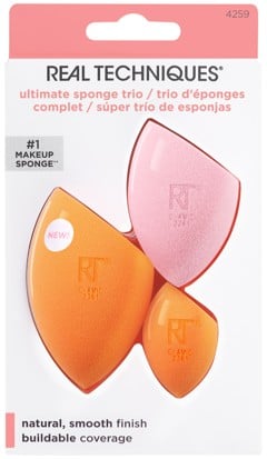 Real Techniques - Ultimate Sponge Trio Orange/Rosa