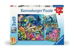 Ravensburger - Puslespil Under Water 3x49 brikker