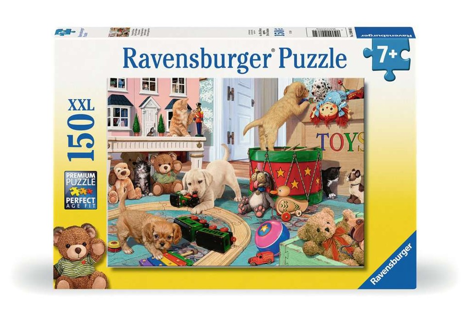 Ravensburger - Puslespil Little Paws Playtime 150 brikker