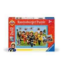 Ravensburger - Puzzle Fireman Sam Rescuers are coming 2x12p