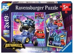 Ravensburger - Puslespil Batwheels 3x49 brikker