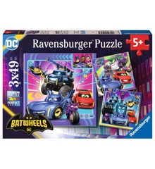 Ravensburger - Puzzle Batwheels 3x49p