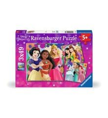 Ravensburger -Puzzle  Disney Princess 3x49p