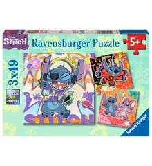 Ravensburger - Puslespil Disney Stitch 3x49 brikker
