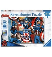Ravensburger - Puslespil Marvel Captain America 100 brikker