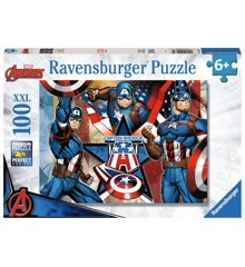 Ravensburger - Puzzle Marvel Captain America 100p