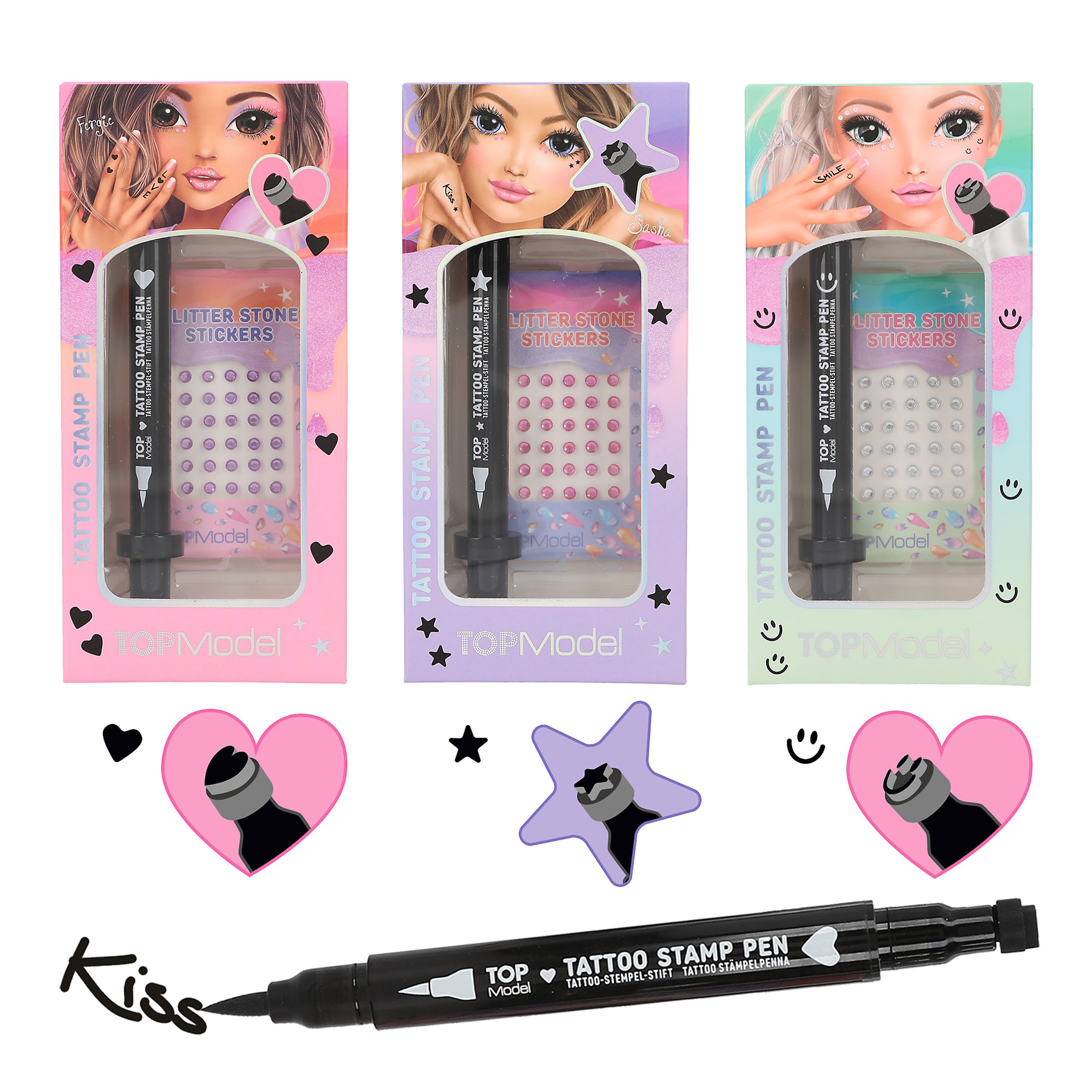 TOPModel - Tattoo Pen with Glitter Stones BEAUTY and ME ( 0412745 )