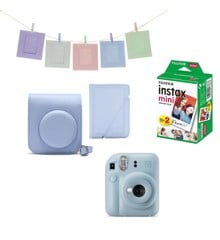 Fuji - Instax Mini 12 Instant Camera BUNDLE Pack - Pastel Blue
