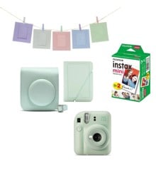 Fuji - Instax Mini 12 Instant Camera BUNDLE Pack - Mint Green