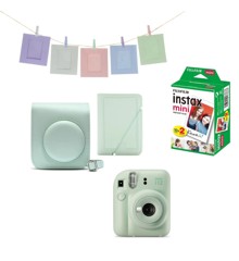 Fuji - Instax Mini 12 Instant Camera BUNDLE Pack - Mintgrøn