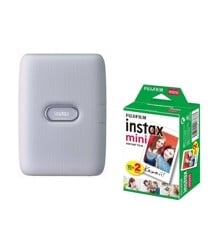 Fuji - Instax mini Link ASH White - Bundle Pack