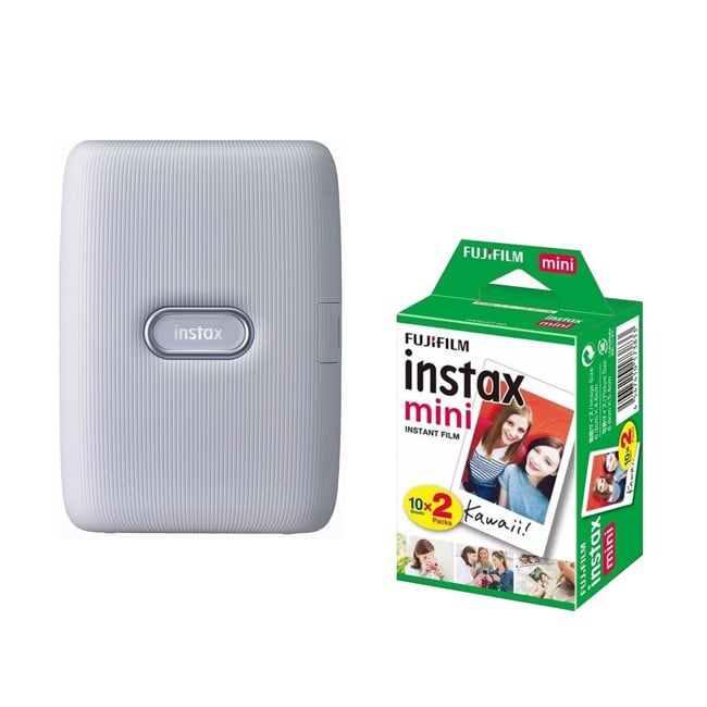 Fuji - Instax mini Link ASH White - Bundle Paket