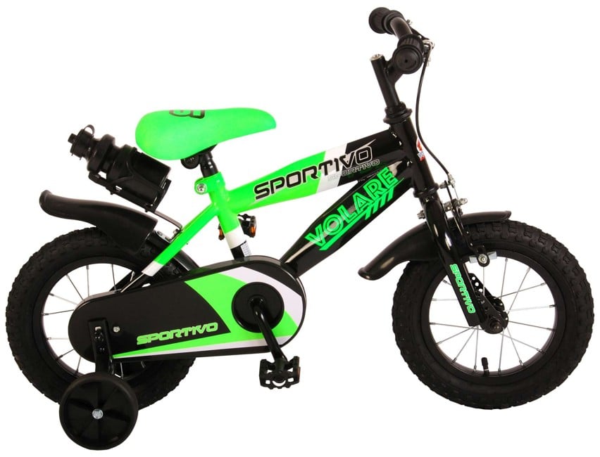 Volare - Children's Bicycle 12" - Sportivo Neon Green/Black (2030)