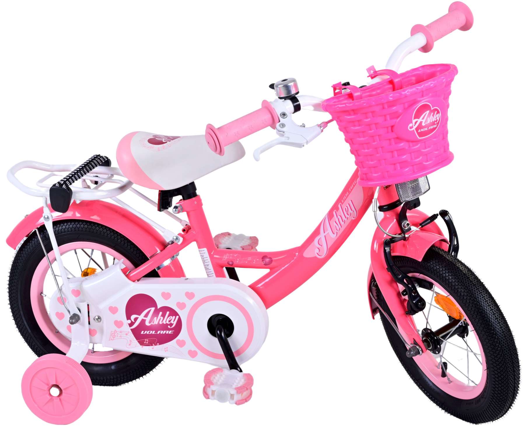 Volare - Children's Bicycle 12" - Ashley Dark Pink (31234) - Leker