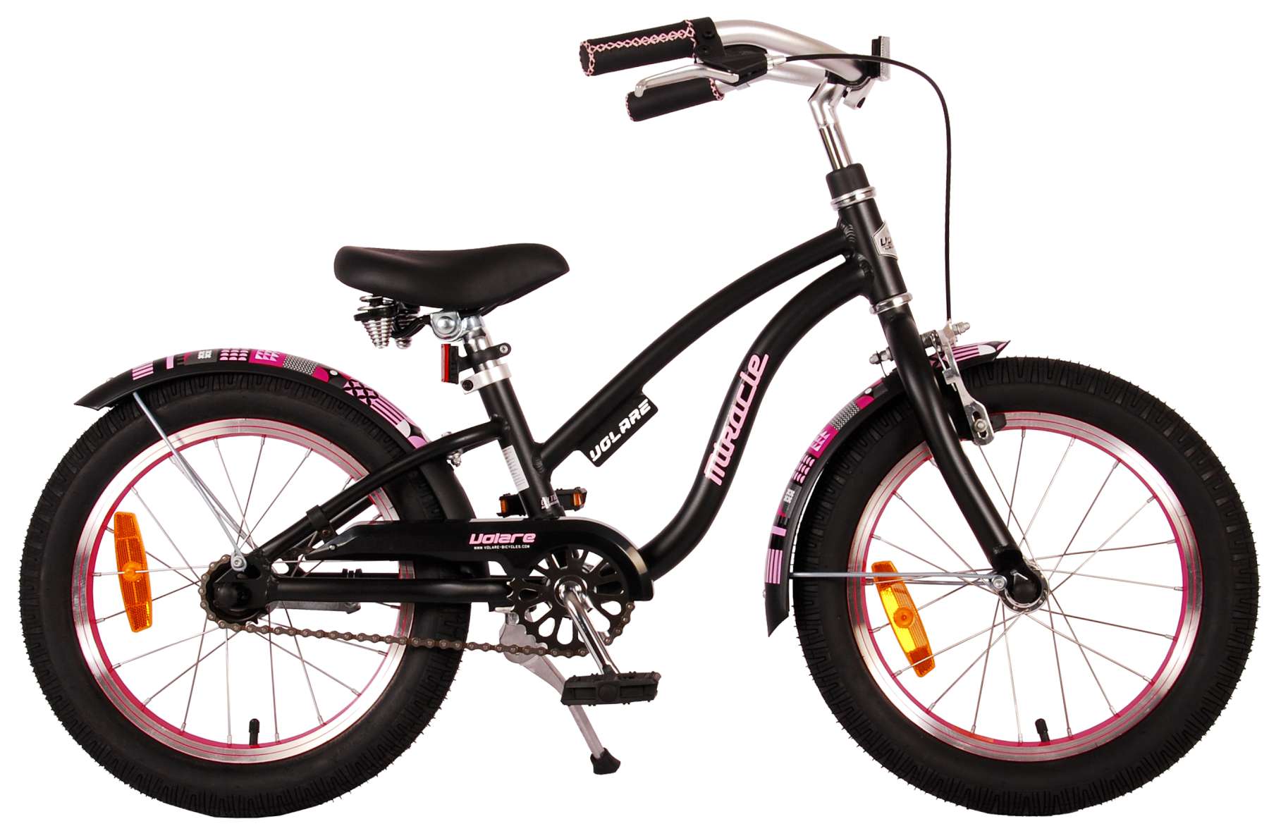 Volare - Children's Bicycle 16" - Miracle Cruiser Black (21687) - Leker