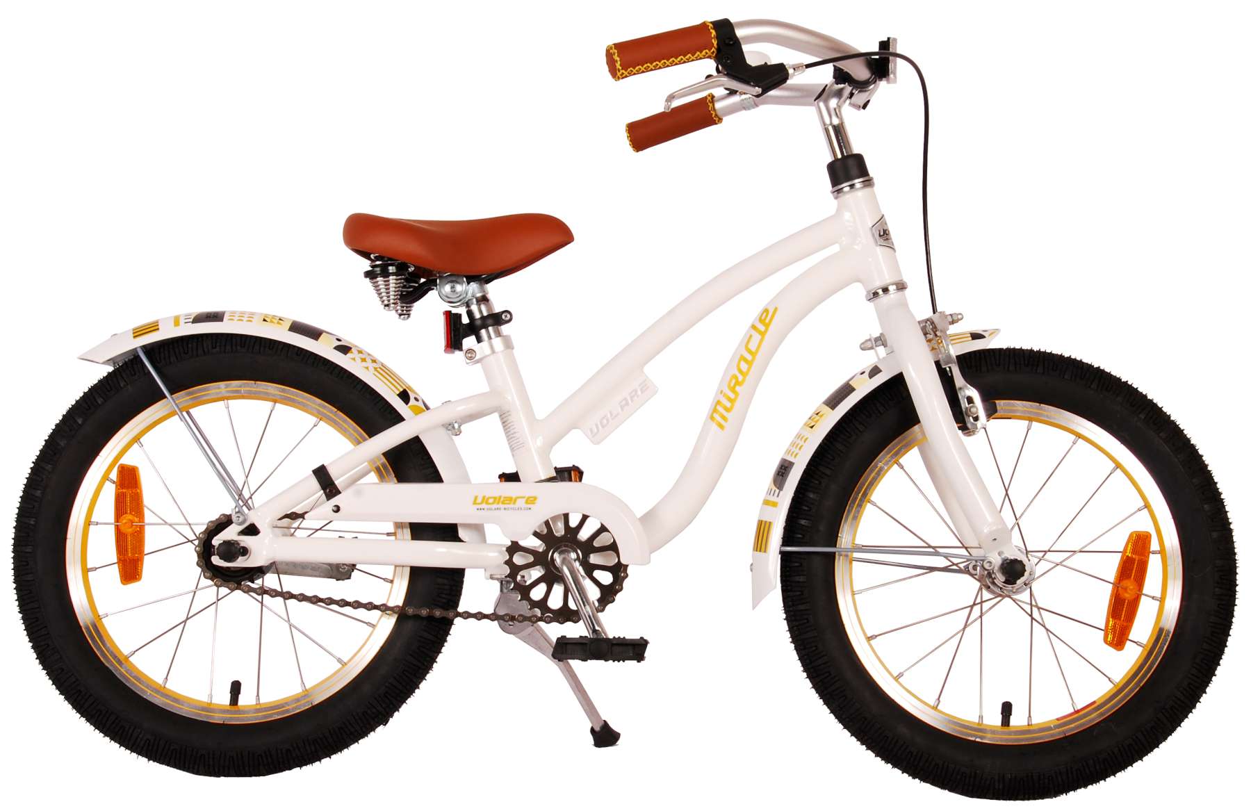 Volare - Children's Bicycle 16" - Miracle Cruiser White (21688) - Leker