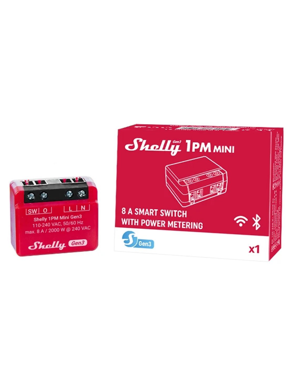 Shelly - Plus 1PM Mini (GEN 3) - Elektronikk