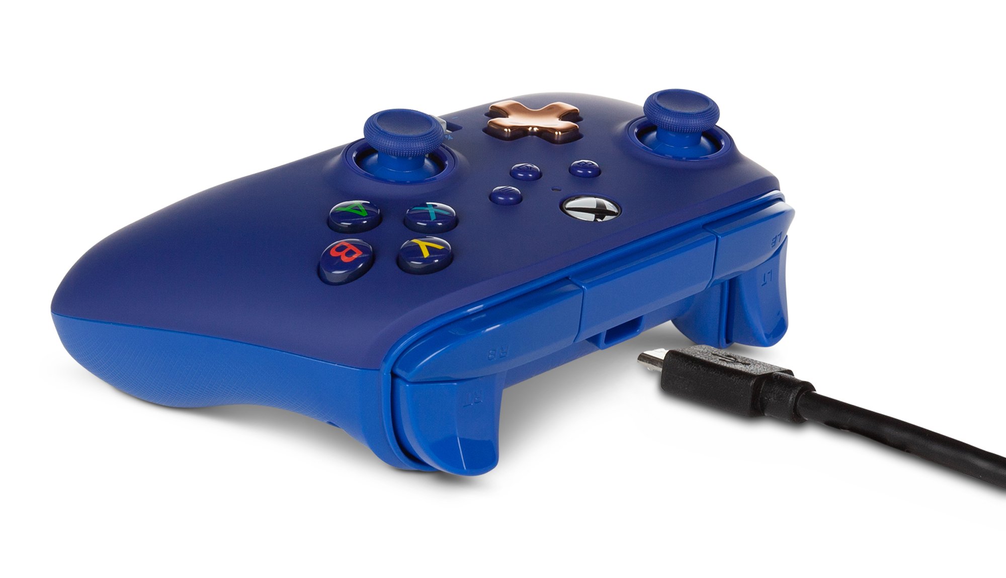 PowerA Enhanced Wired Controller - Xbox Series X/S - Midnight Blue - Videospill og konsoller