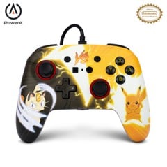 PowerA Enhanced Wired Controller - Nintendo Switch - Pikachu vs. Meowth