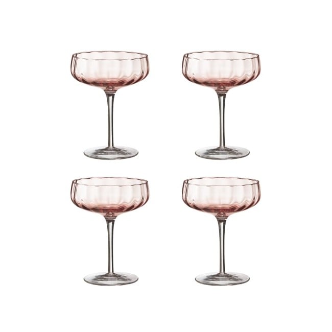 SØHOLM - 4 pcs - Sonja champagne/cocktail glas - Peach