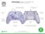 PowerA Enhanced Wired Controller - Xbox Series X/S - Lavender Swirl thumbnail-4
