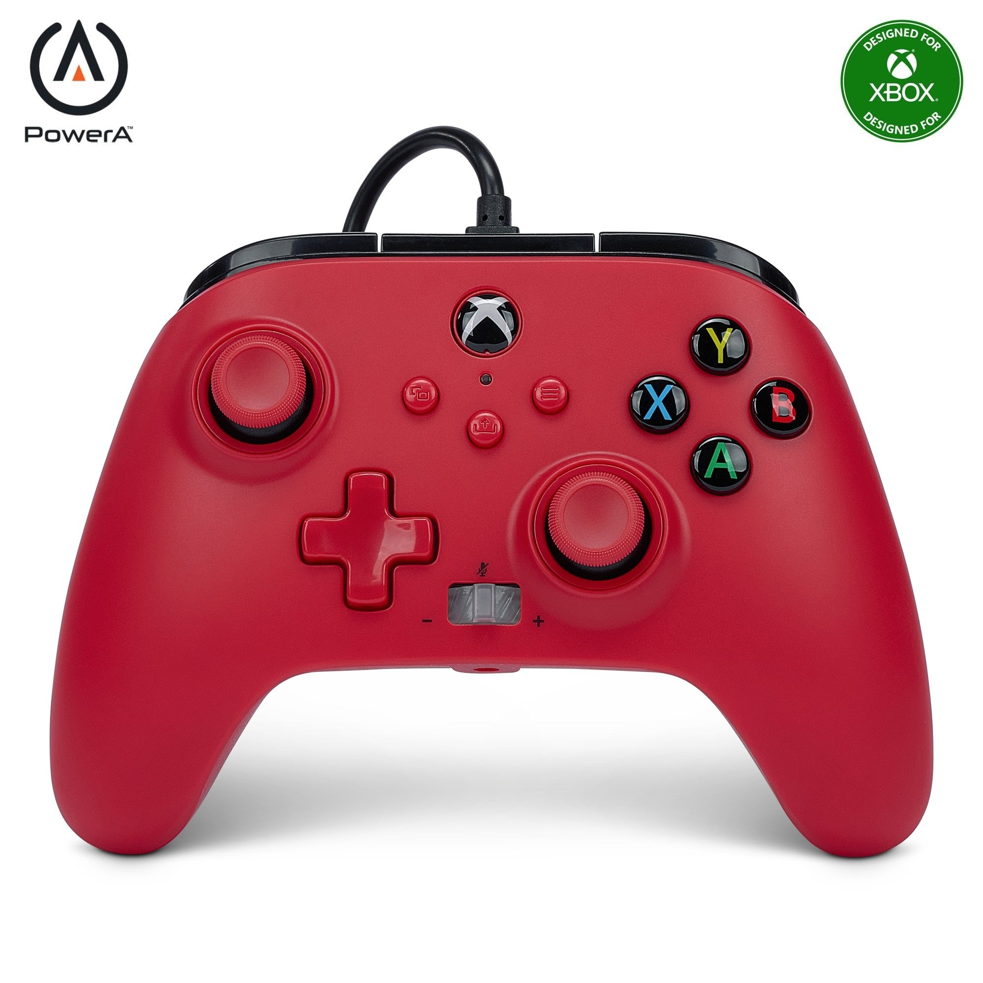 PowerA Enhanced Wired Controller - Xbox Series X/S - Artisan Red - Videospill og konsoller
