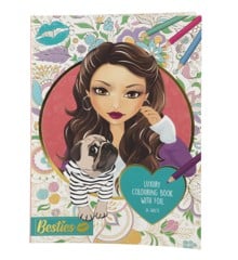 Besties - Luxury foil colouring book (140033)