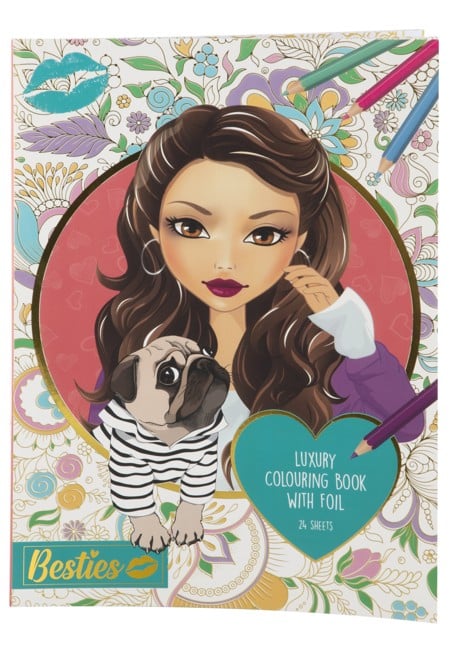 Besties - Luxury foil colouring book (140033)