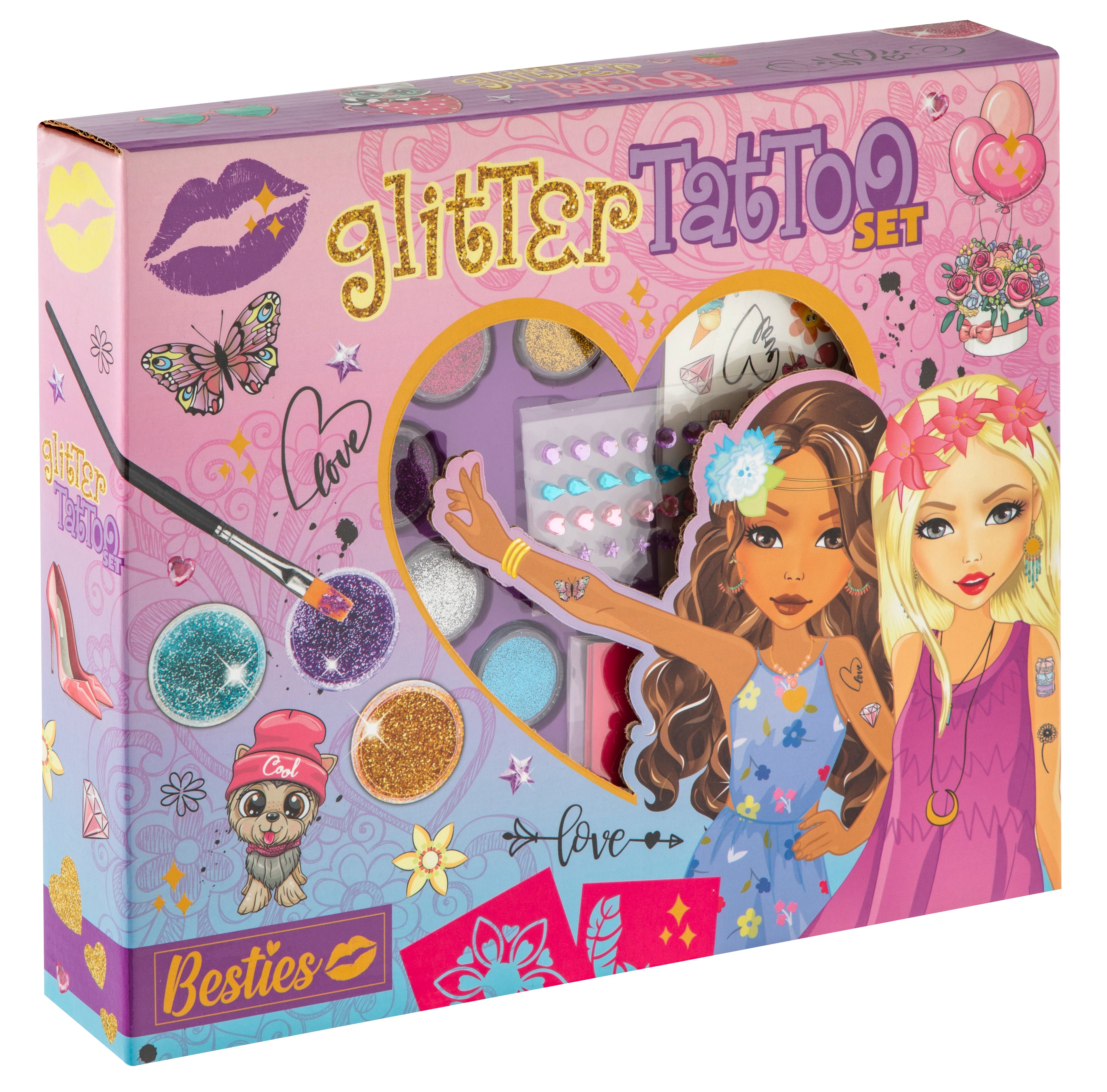 Besties - Glitter Tattoo Set (140039) - Leker