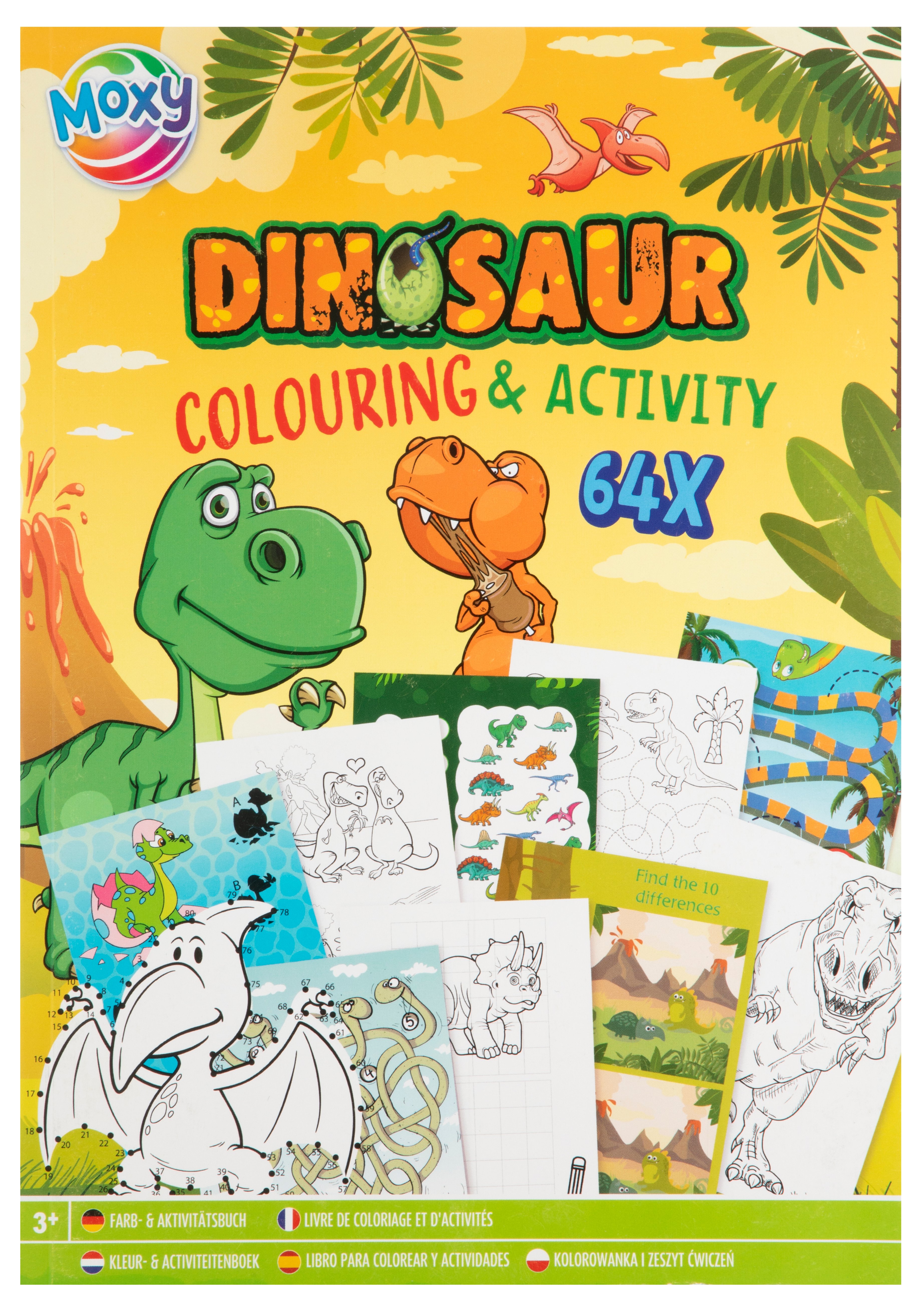 Moxy - Colouring&Activity Book - Dino (150076) - Leker