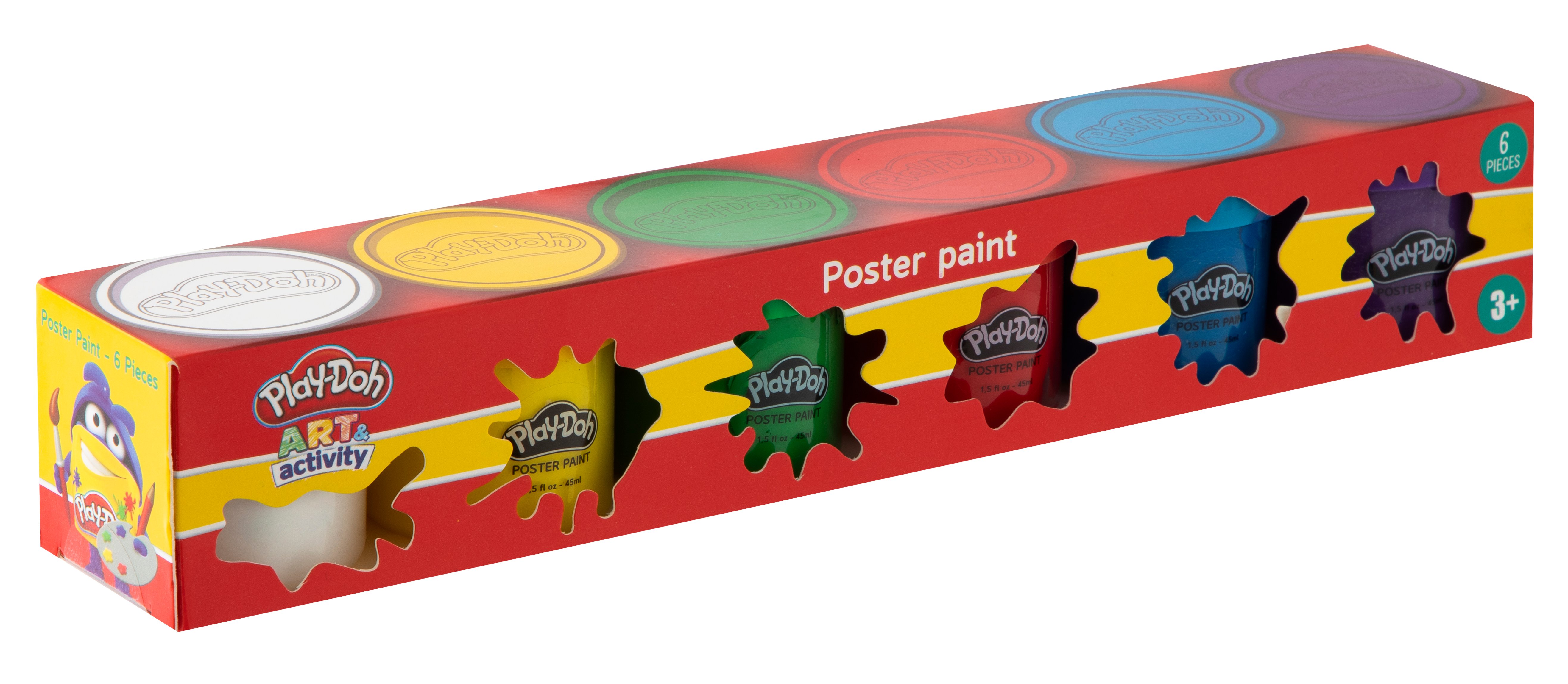 Play-Doh - Poster Paint (6 x 45 ml) (160012) - Leker