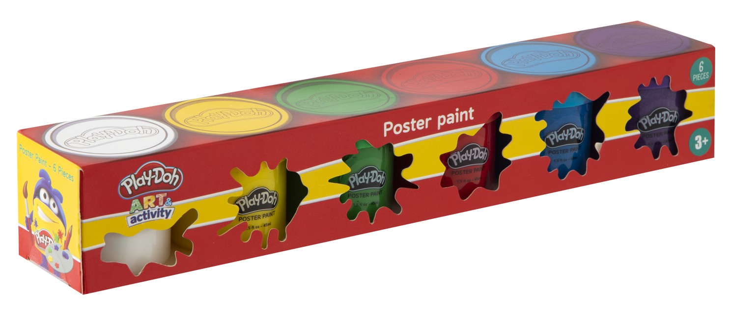 Play-Doh - Poster Paint (6 x 45 ml) (160012)