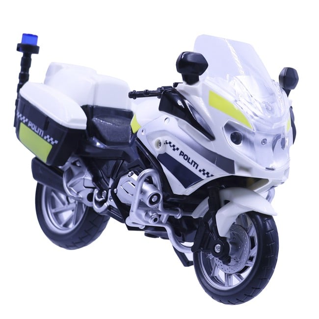 Motor 112 - Police motorcycle w. light & sound (18 cm) (I-1600007)