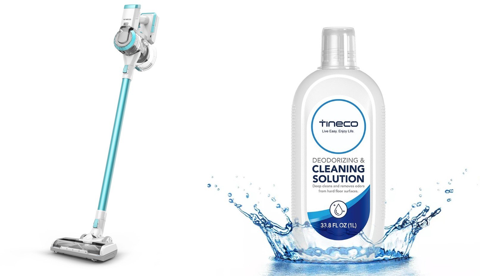 Tineco - PWR Hero 11 N - Stick Vacuumcleaner + Tineco - Cleaning Solution 1L BUNDLE - Hjemme og kjøkken