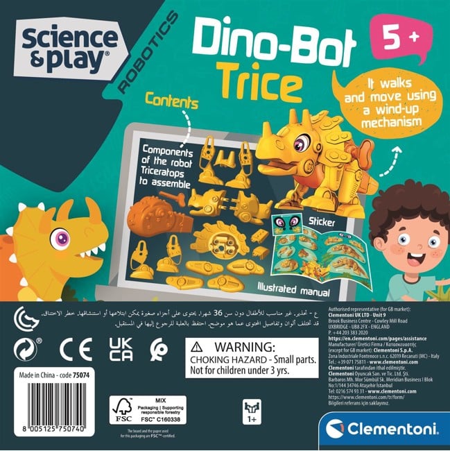Clementoni - Science & Play - Dinobot Trice (75074)