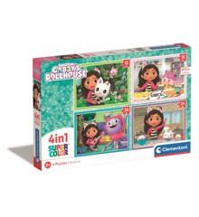 Clementoni - Gabby's Dollhouse - 4 in 1 Puzzle (21524)