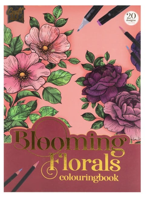 Craft Sensations - Colouring book A4 - Florals (CR5008/GE)