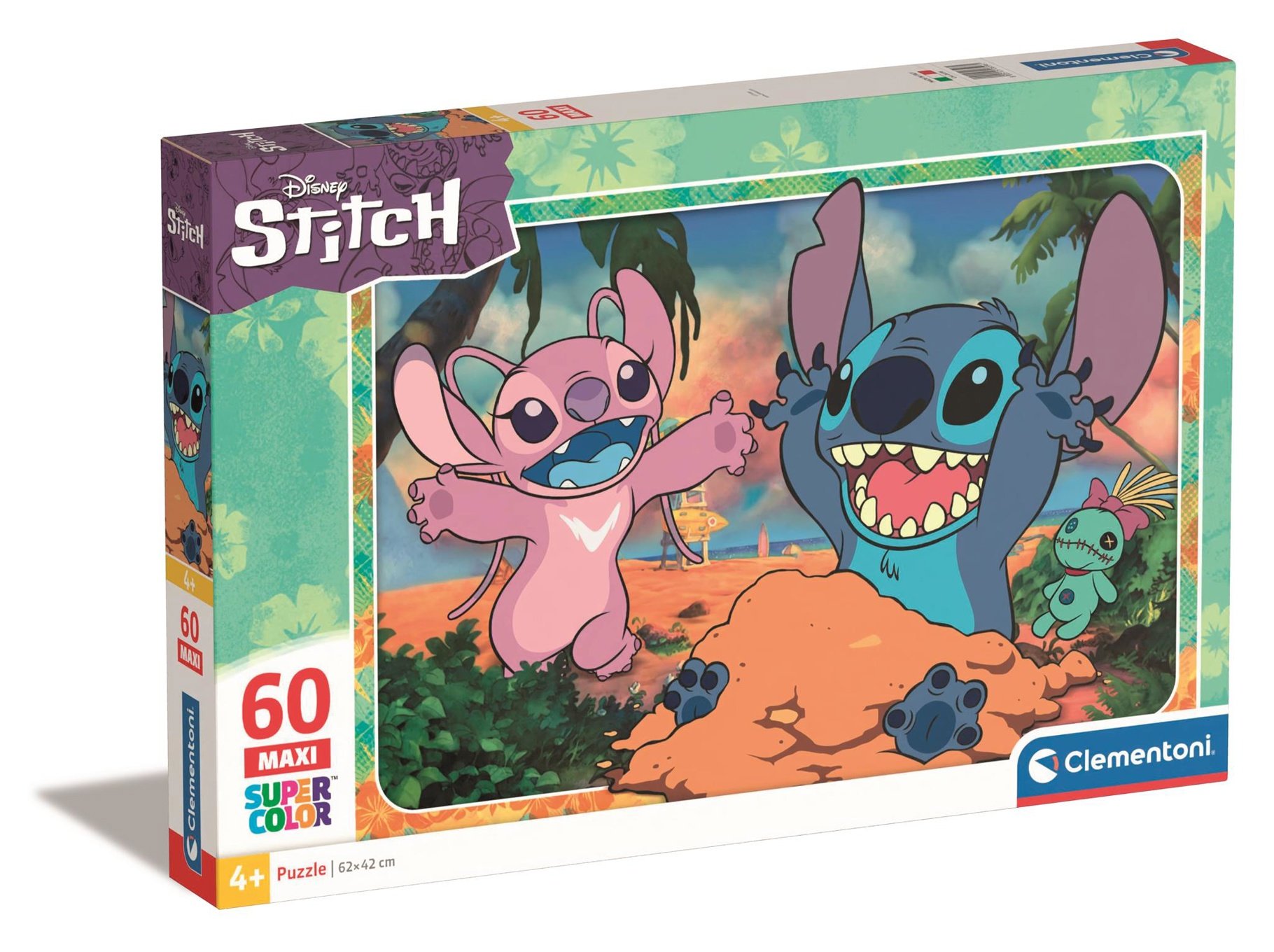 Clementoni - Maxi Puzzle - Stitch (60 pcs) (26596) - Leker