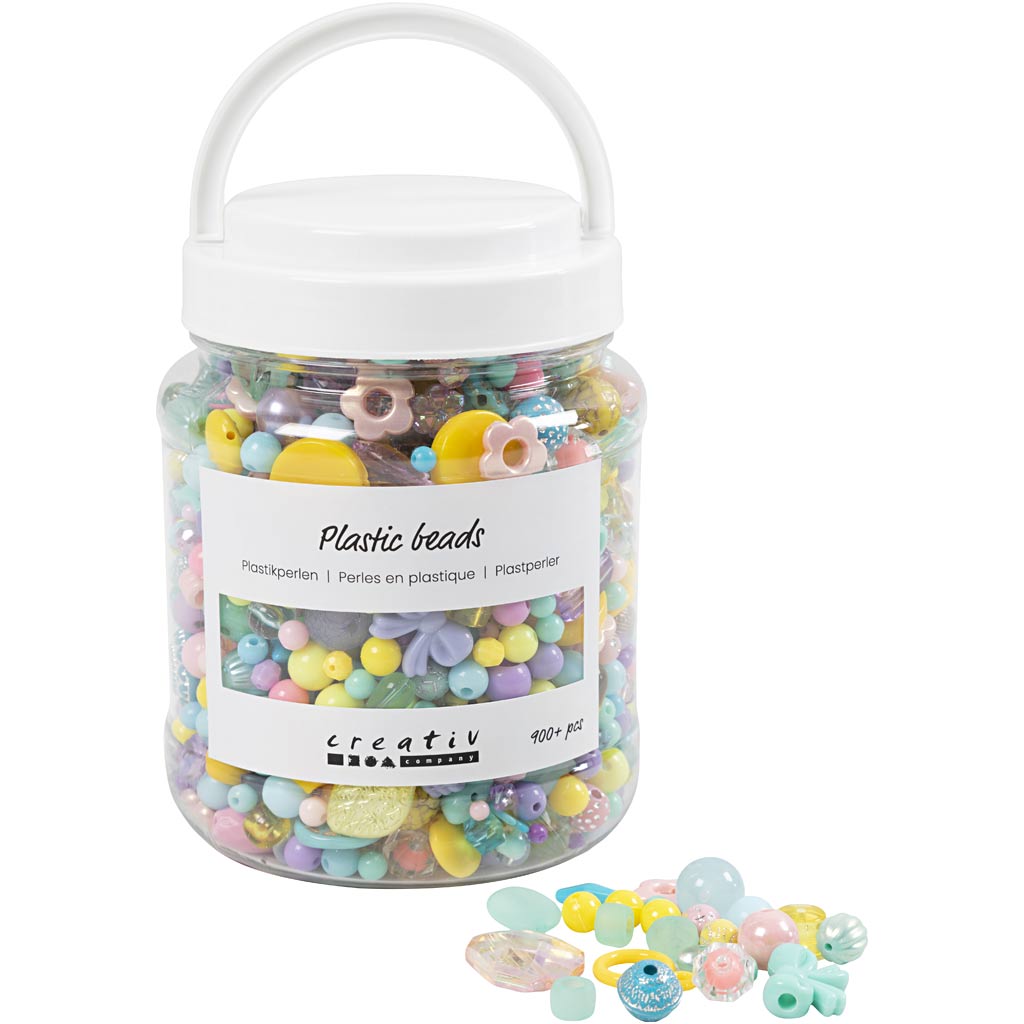 Plastic beads (61838) - Leker