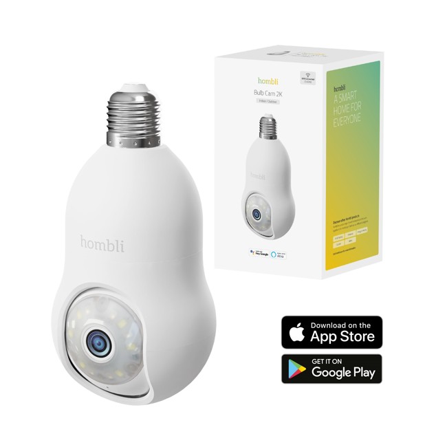 Hombli - Smart Bulb Cam, White