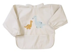 SARO Baby - Waterproof Bib with Sleeves Sand (SAO16581)