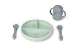 SARO Baby - Food and Fun Silicone Feeding Set Mint (SAO17601)