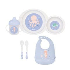 SARO Baby - Feeding Set 6 Pieces Ocean Life (SAO5286)