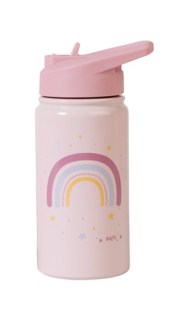 SARO Baby - Thermoflaske med Sugerør Pink 350 ml