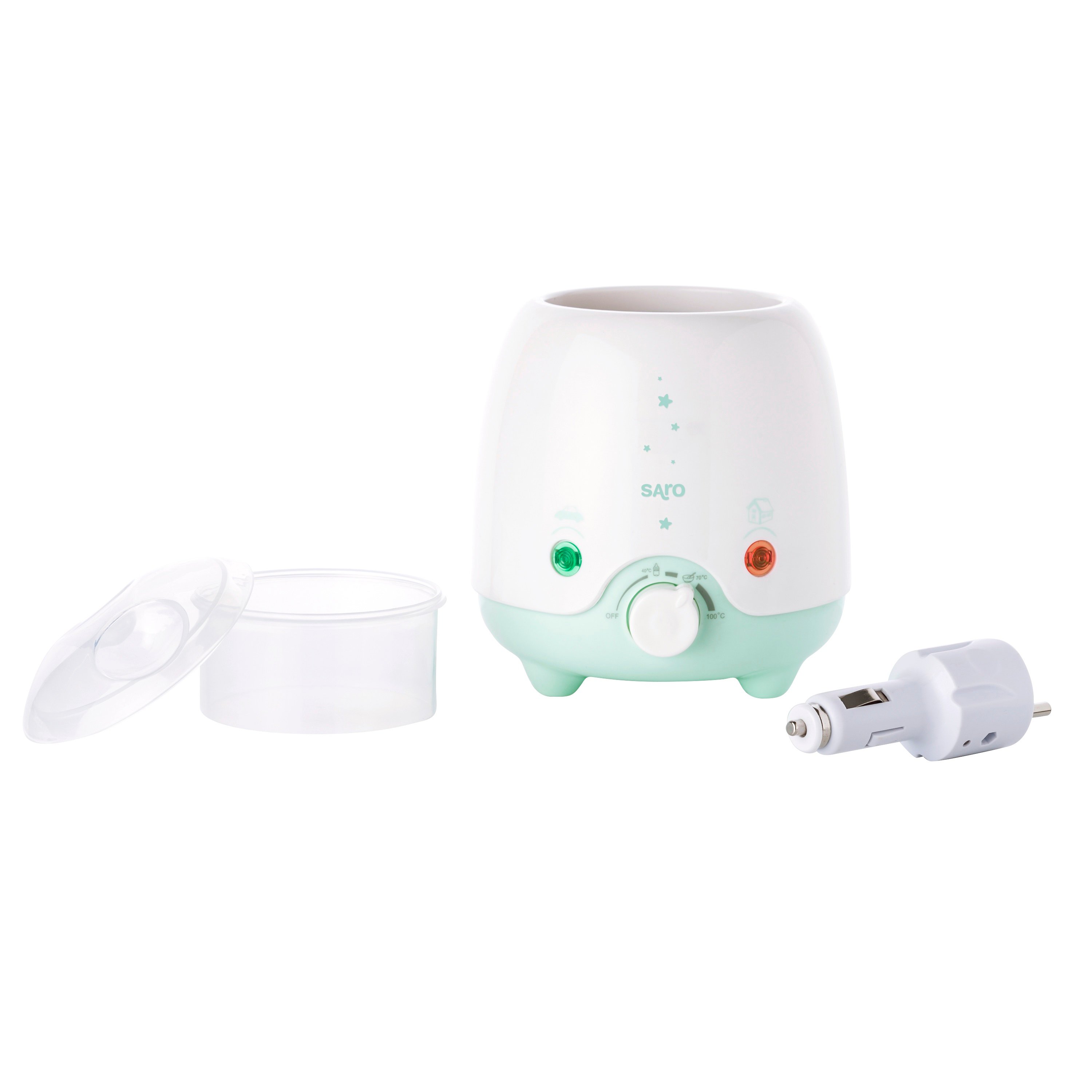 SARO Baby - Style Home and Car Bottle Warmer White - Baby og barn