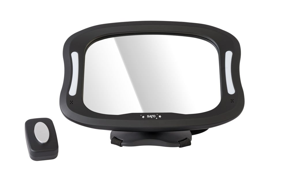 SARO Baby - Maxi 360º Safety Mirror with Light Black (SAO2382)