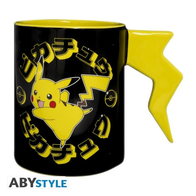 POKEMON - Mug 3D handle - Pikachu lightening bolt